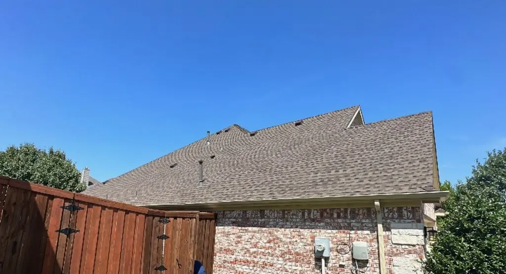 Completed roof replacement project in Taylor